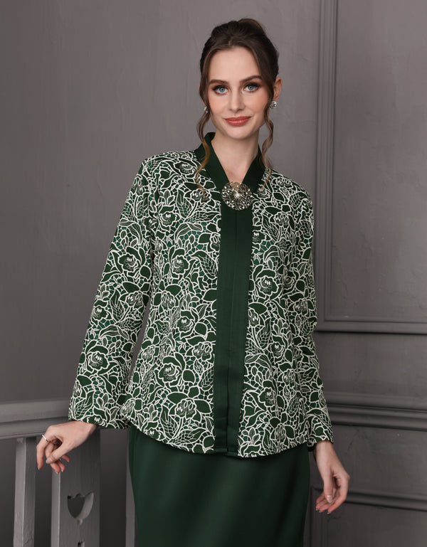 BAJU KEBAYA FREDA (EMERALD GREEN)